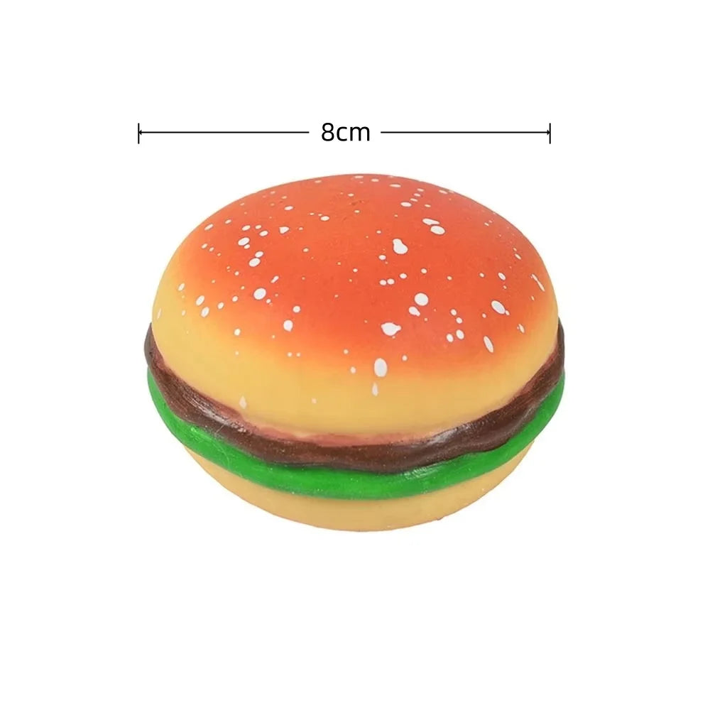 Stress Relief Toy Squishy Hamburger Stress Ball Sensory Toy Anti-stress toy Fidget Toy for Adult