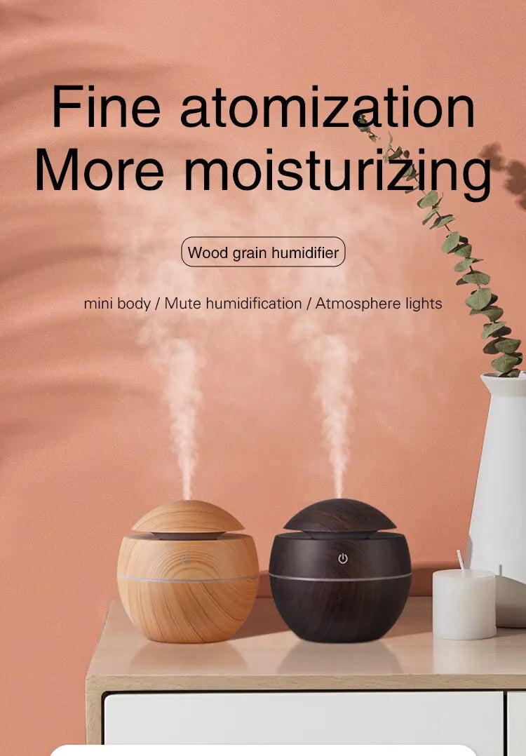 Diffuseur bois Nuitara — compatible huiles essentielles de sommeil