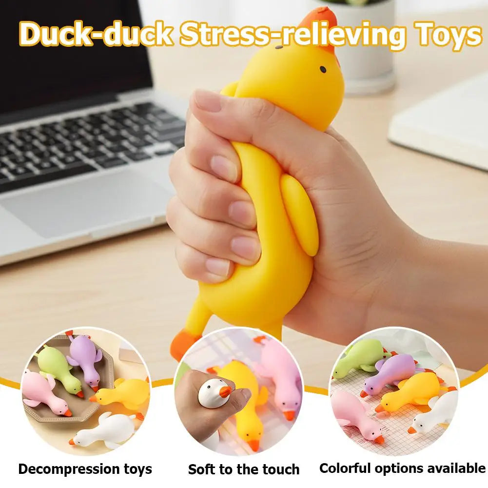 Stress Relief Squeeze Toy TPR Soft Anti-Anxiety Fidget Toy Portable Relax Toy for Kids Adults Decompression Stretch Toys Friends