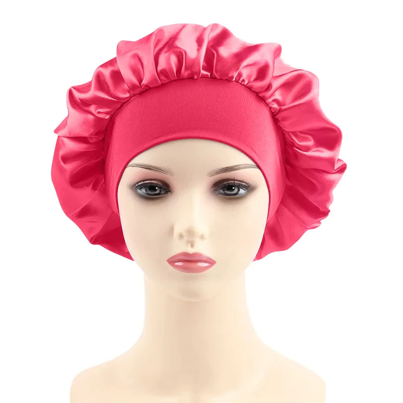 Bonnet satin nuit & bain — Protection cheveux & confort nocturne