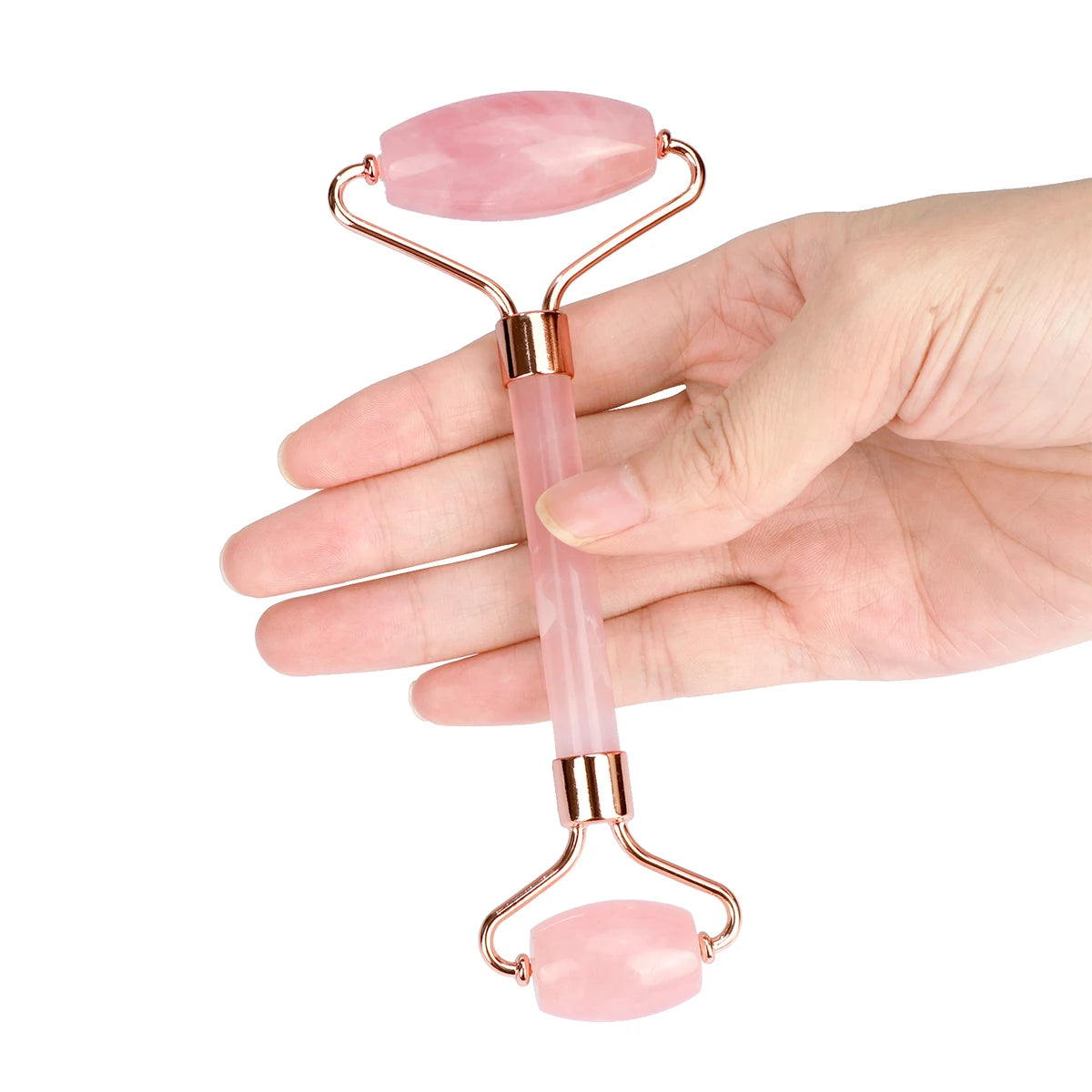 Rouleau quartz rose — Rituel détente visage & préparation au sommeil