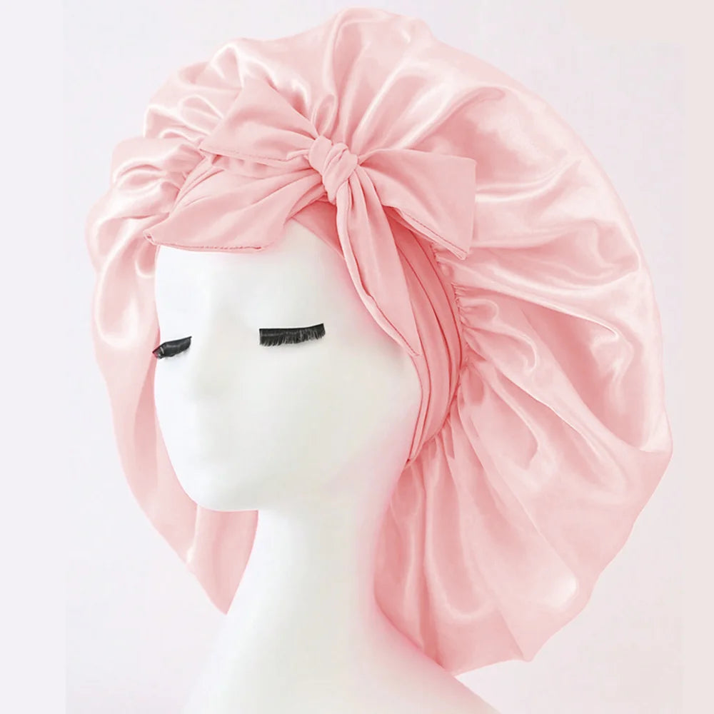 Bonnet de nuit satin réglable — Protection capillaire & sommeil doux