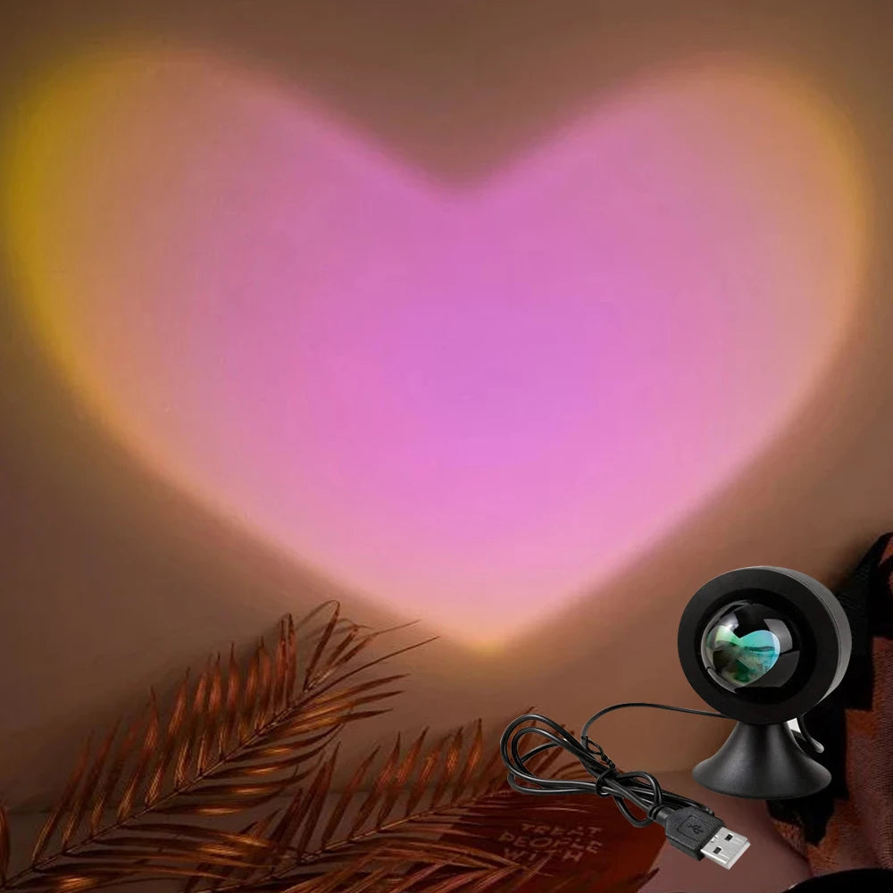 Projecteur coucher de soleil LED — Ambiance cocooning & rituel du soir