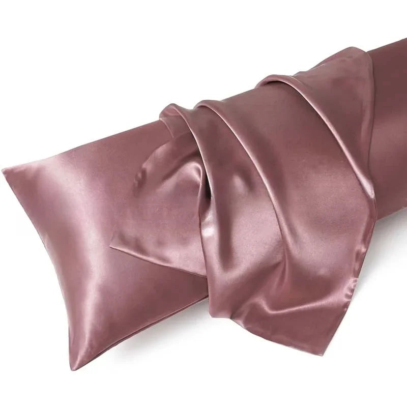 Taies d'oreiller satin soie — Beauté nocturne & sommeil ressourçant