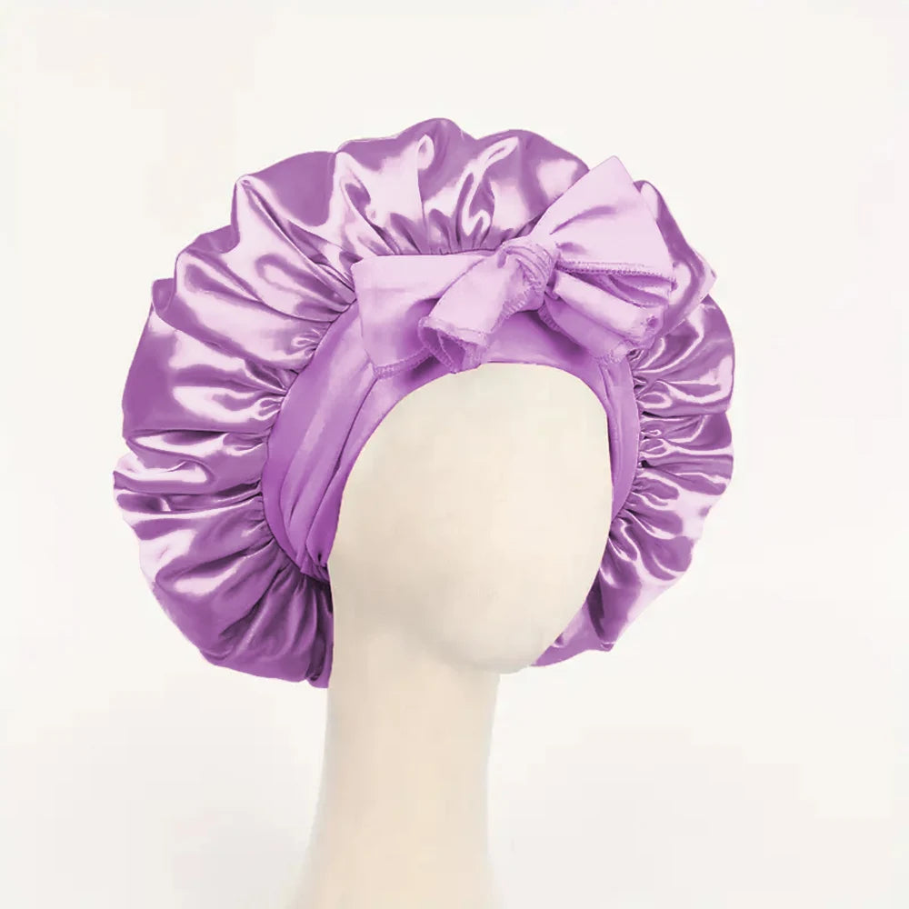Bonnet de nuit satin réglable — Protection capillaire & sommeil doux