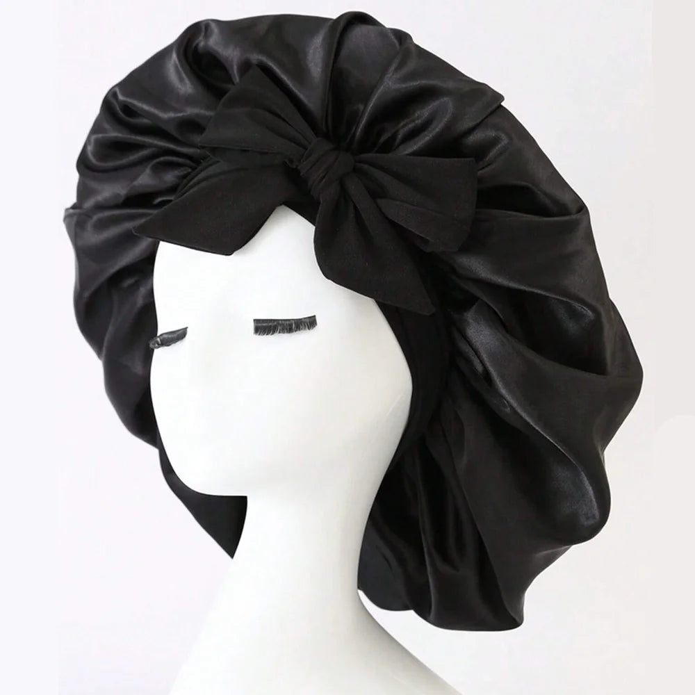 Bonnet de nuit satin réglable — Protection capillaire & sommeil doux