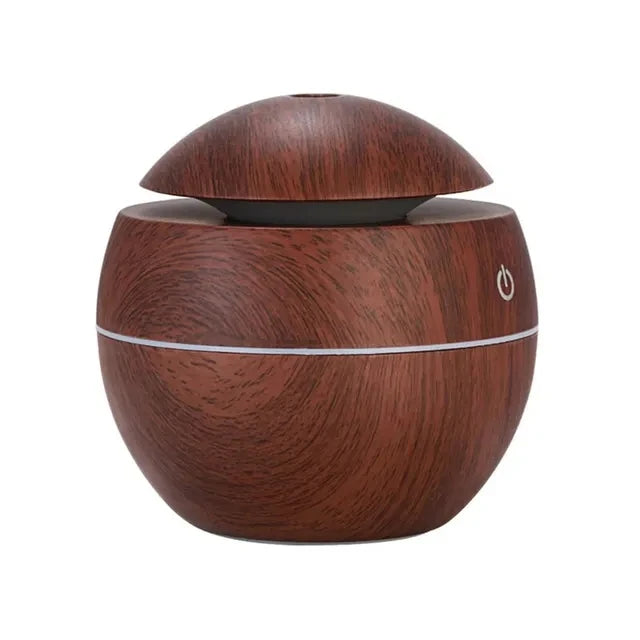 Diffuseur ultrasonique bois 130ml — Aromathérapie nocturne & air humidifié