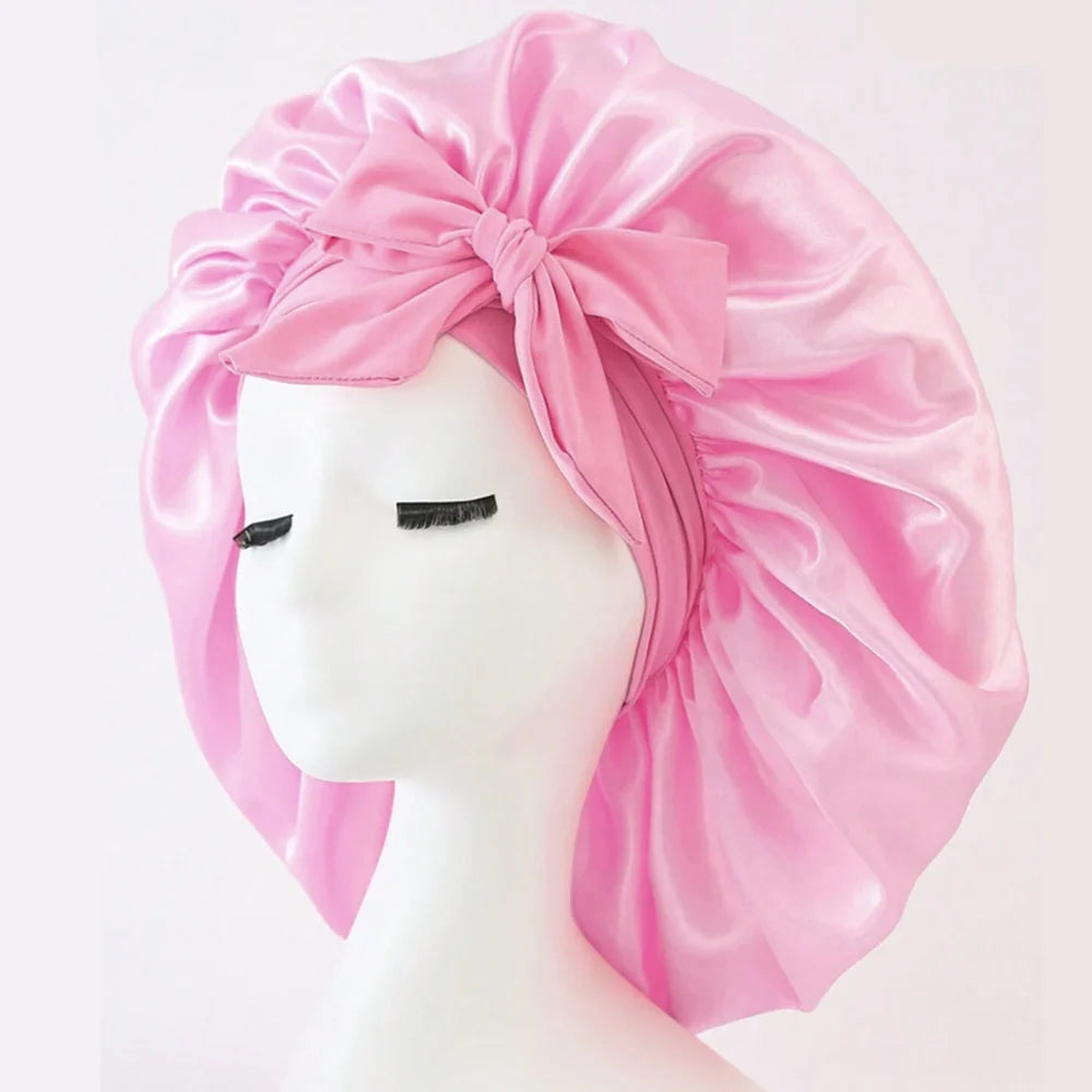 Bonnet de nuit satin réglable — Protection capillaire & sommeil doux