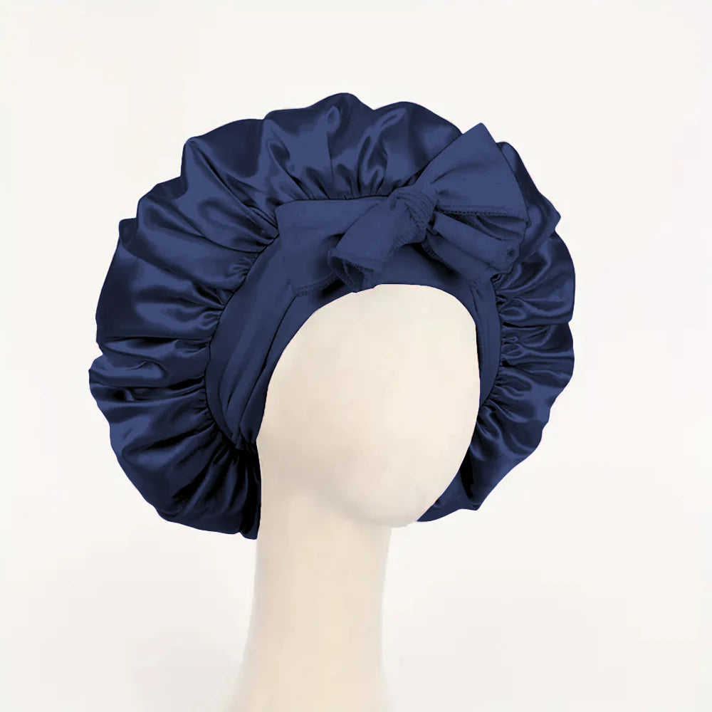Bonnet de nuit satin réglable — Protection capillaire & sommeil doux