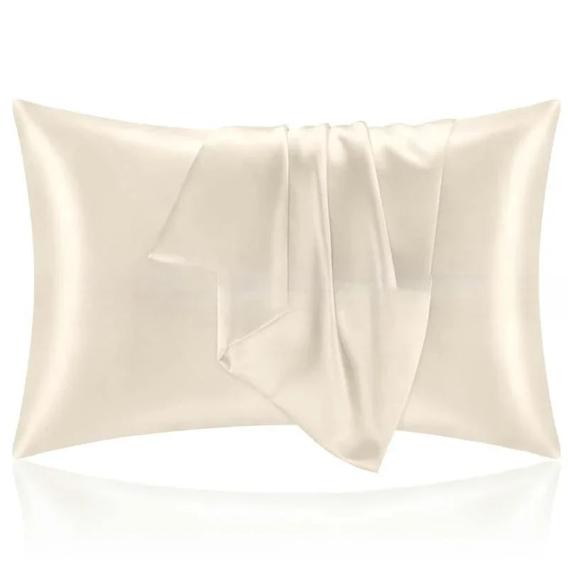 Taies d'oreiller satin soie — Beauté nocturne & sommeil ressourçant