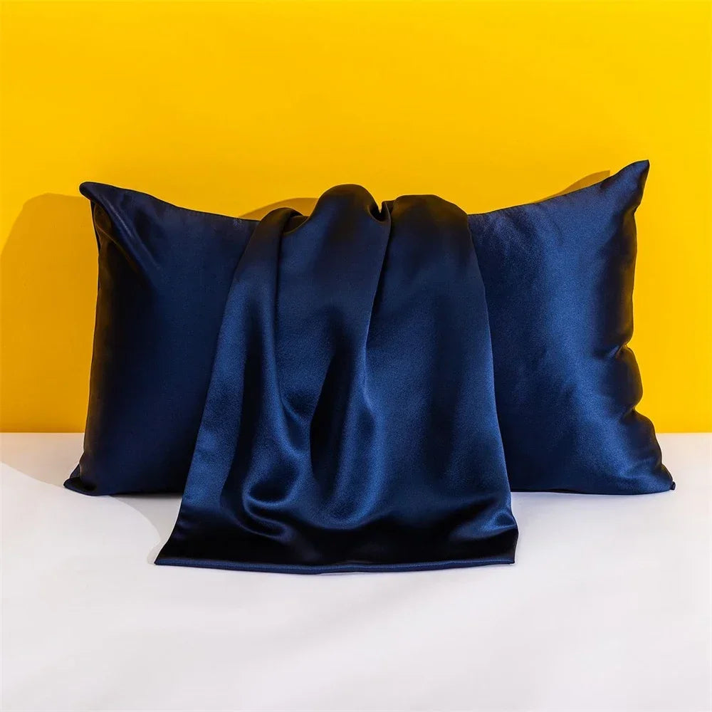 Taies d'oreiller satin soie — Beauté nocturne & sommeil ressourçant