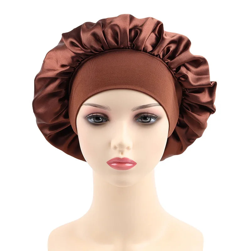 Bonnet satin nuit & bain — Protection cheveux & confort nocturne