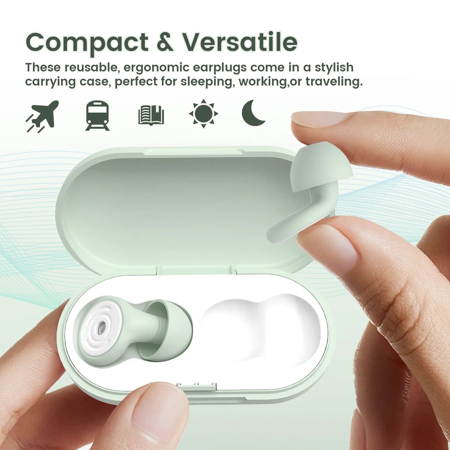 Bouchons d'oreille 3D silicone — Silence profond & sommeil sans bruit