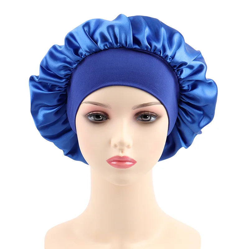 Bonnet satin nuit & bain — Protection cheveux & confort nocturne