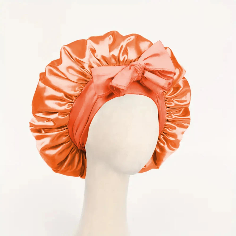 Bonnet de nuit satin réglable — Protection capillaire & sommeil doux