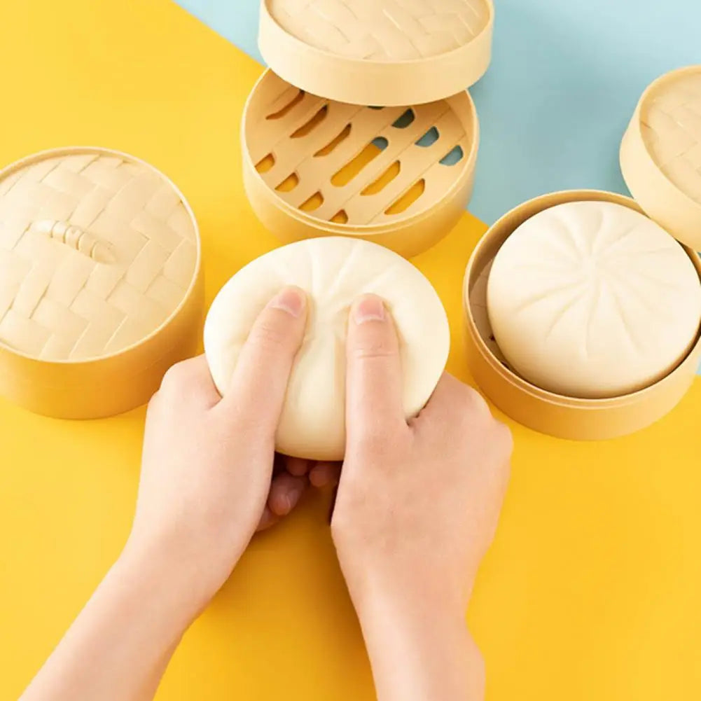 Relieve Stress Toy  Funny Food Buns Anti-stress Toy  Mini Stress Relief Toy
