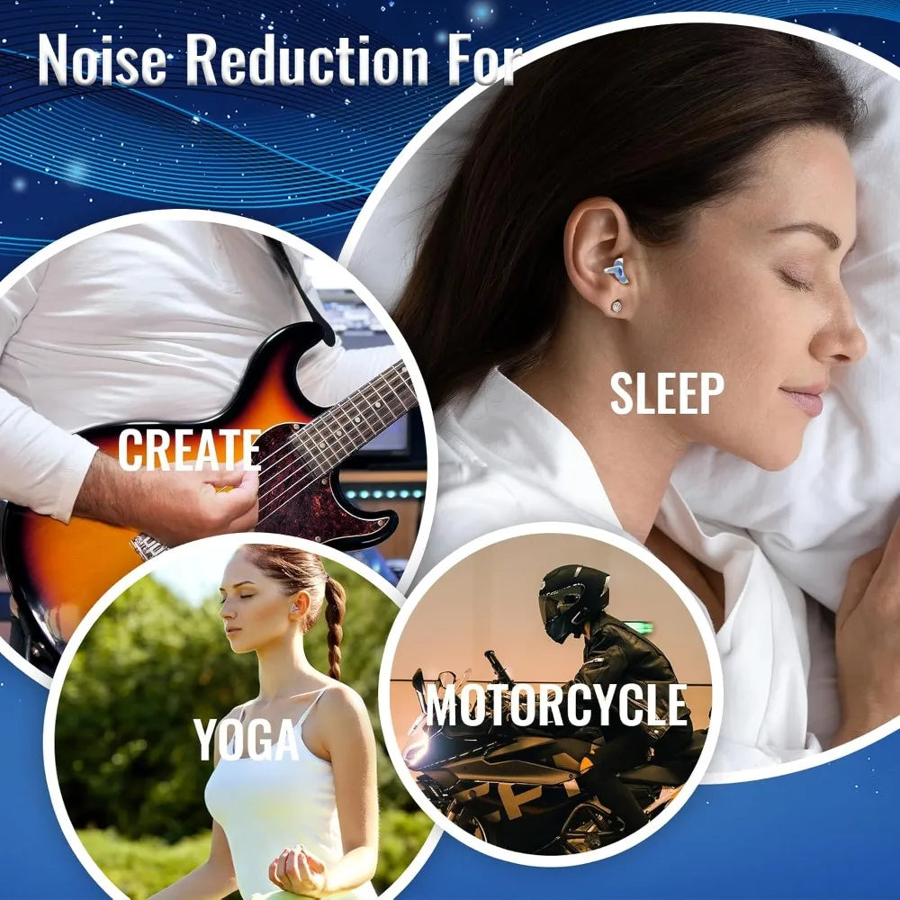 Bouchons d'oreille 3D silicone — Silence profond & sommeil sans bruit