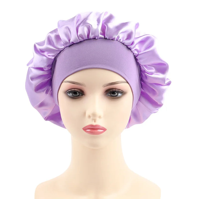 Bonnet satin nuit & bain — Protection cheveux & confort nocturne