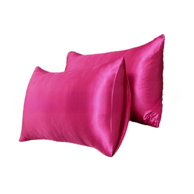 Taies d'oreiller satin soie — Beauté nocturne & sommeil ressourçant