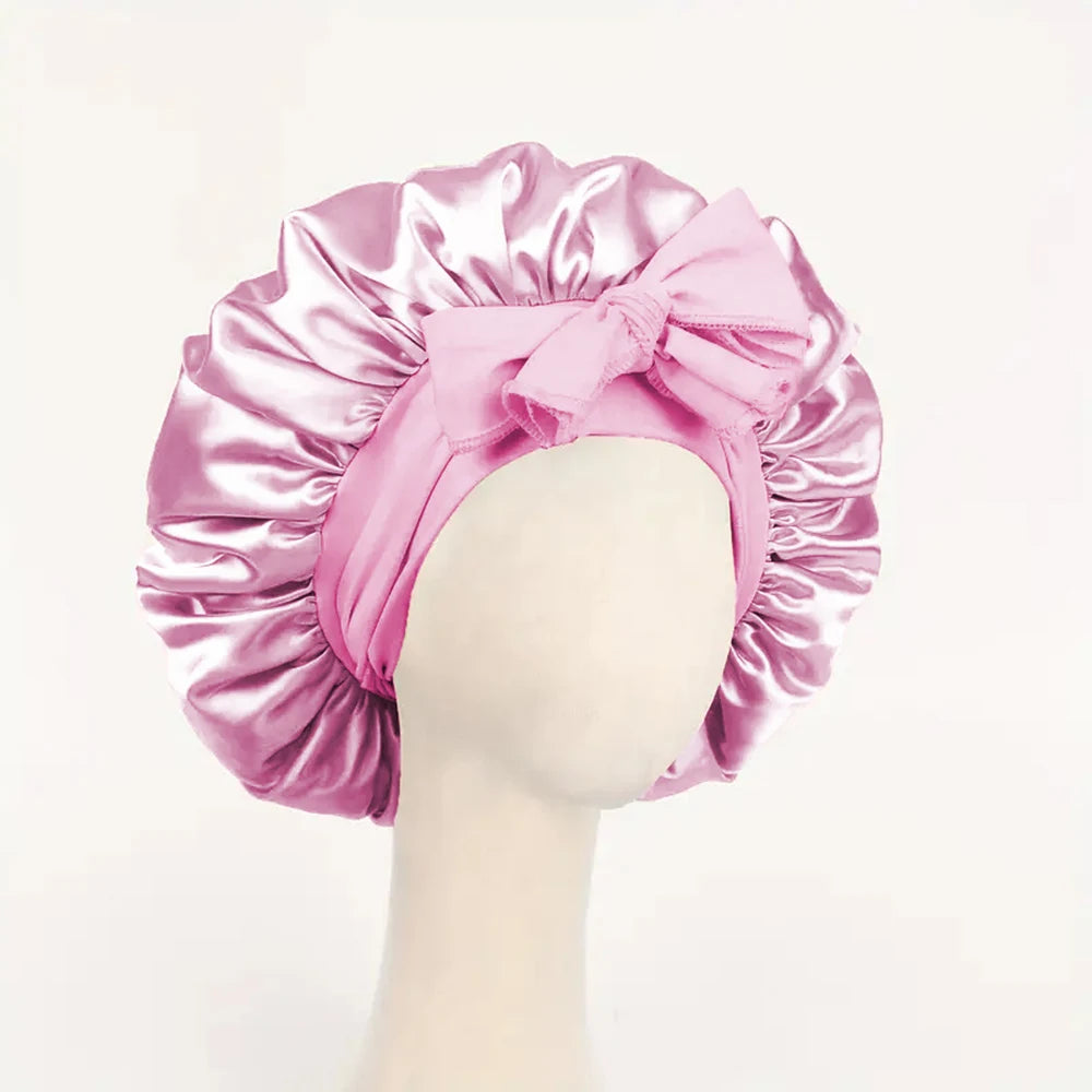 Bonnet de nuit satin réglable — Protection capillaire & sommeil doux