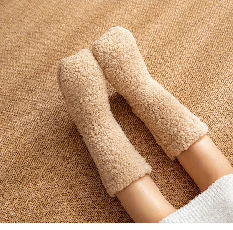 Chaussettes nuit lune épaisse — Chaleur hivernale & sommeil serein