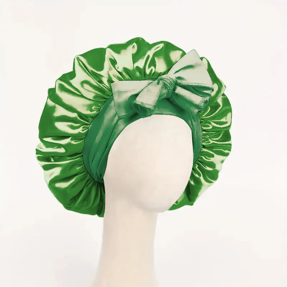 Bonnet de nuit satin réglable — Protection capillaire & sommeil doux