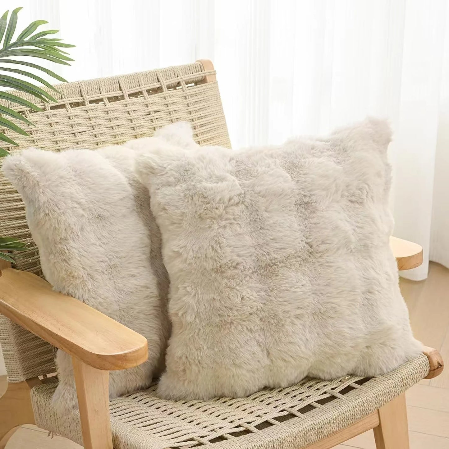 Housses de coussin peluche x2 — Cocon sensoriel & douceur nocturne