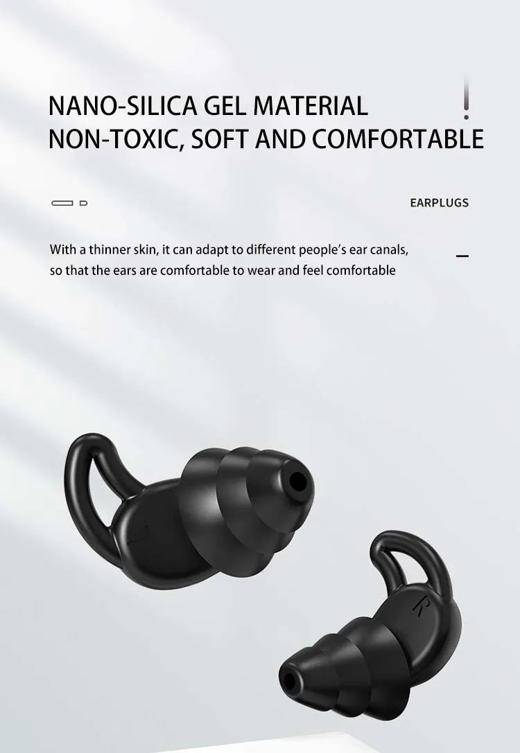 Bouchons silicone imperméables — Isolation sonore & sommeil naturel