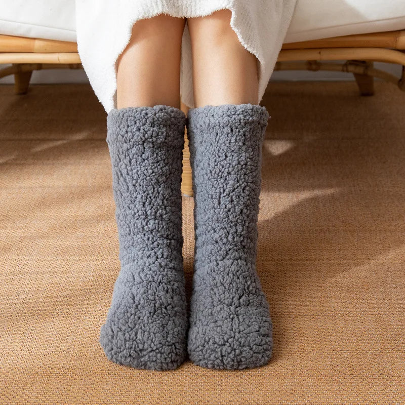 Chaussettes nuit lune épaisse — Chaleur hivernale & sommeil serein