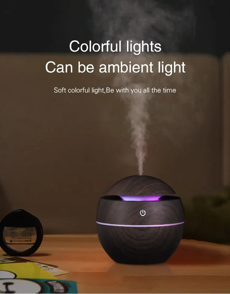 Diffuseur Nuitara — éclairage LED doux 7 couleurs, veilleuse nocturne