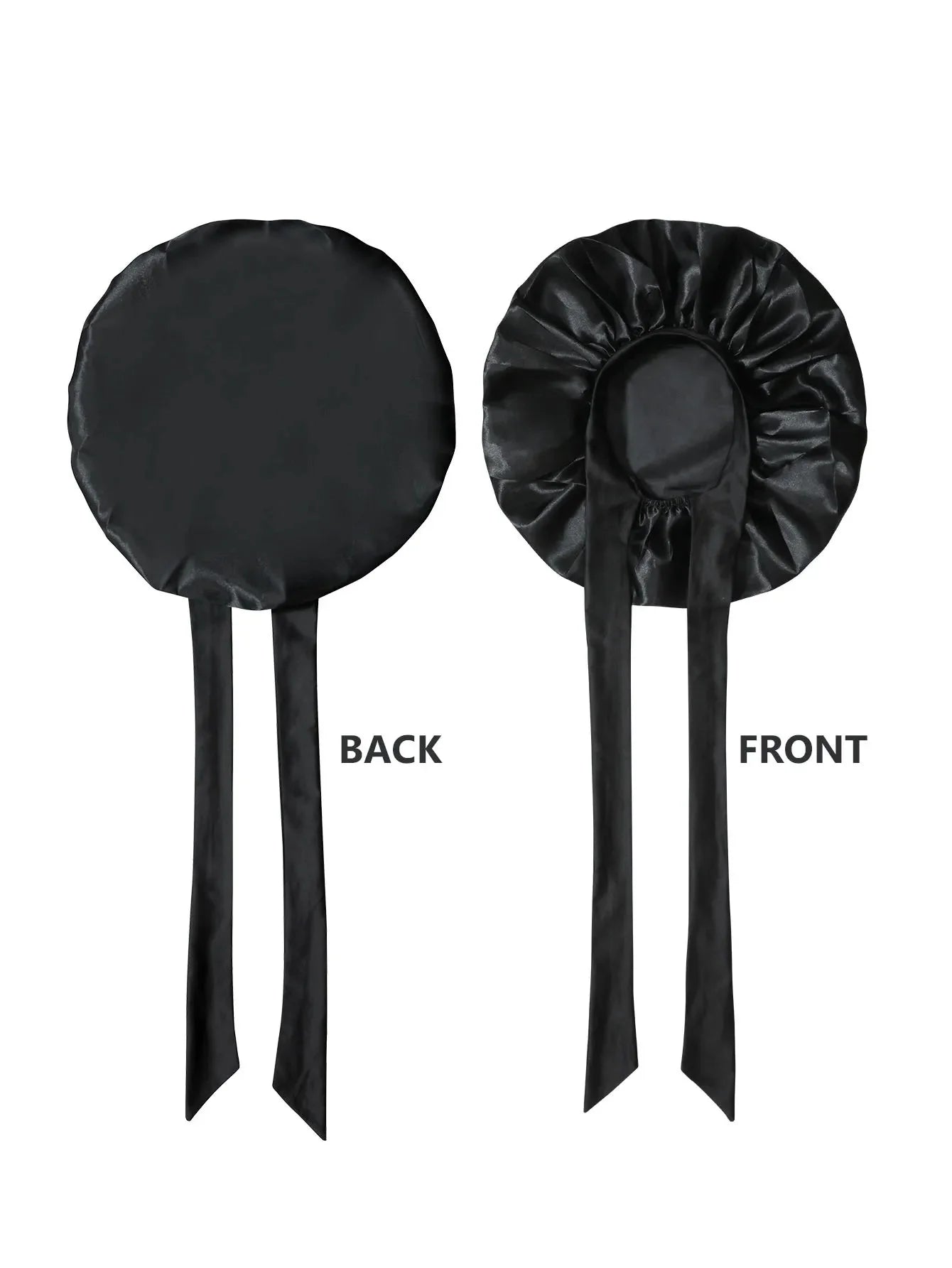 Bonnet satin unisexe lien réglable — Tous types de cheveux protégés