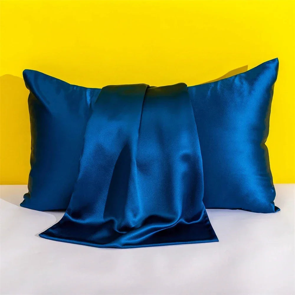 Taies d'oreiller satin soie — Beauté nocturne & sommeil ressourçant