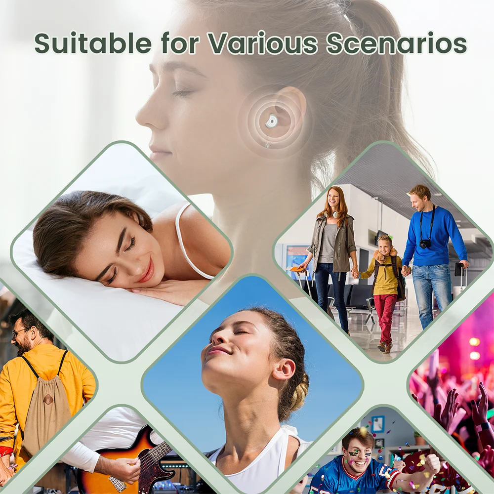 Bouchons d'oreille 3D silicone — Silence profond & sommeil sans bruit