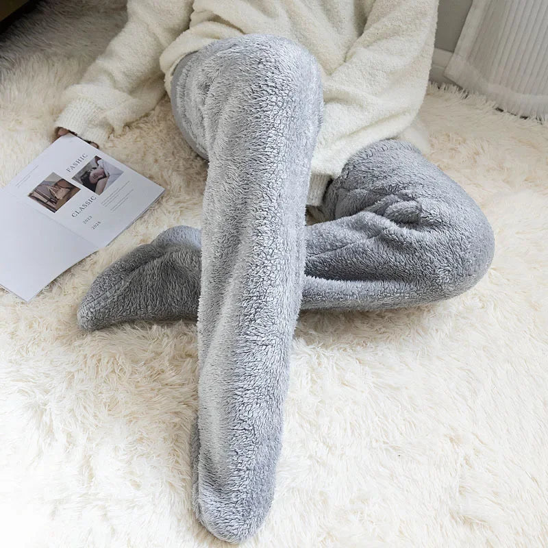Chaussettes longues polaire — Jambes chaudes & nuits sans frisson