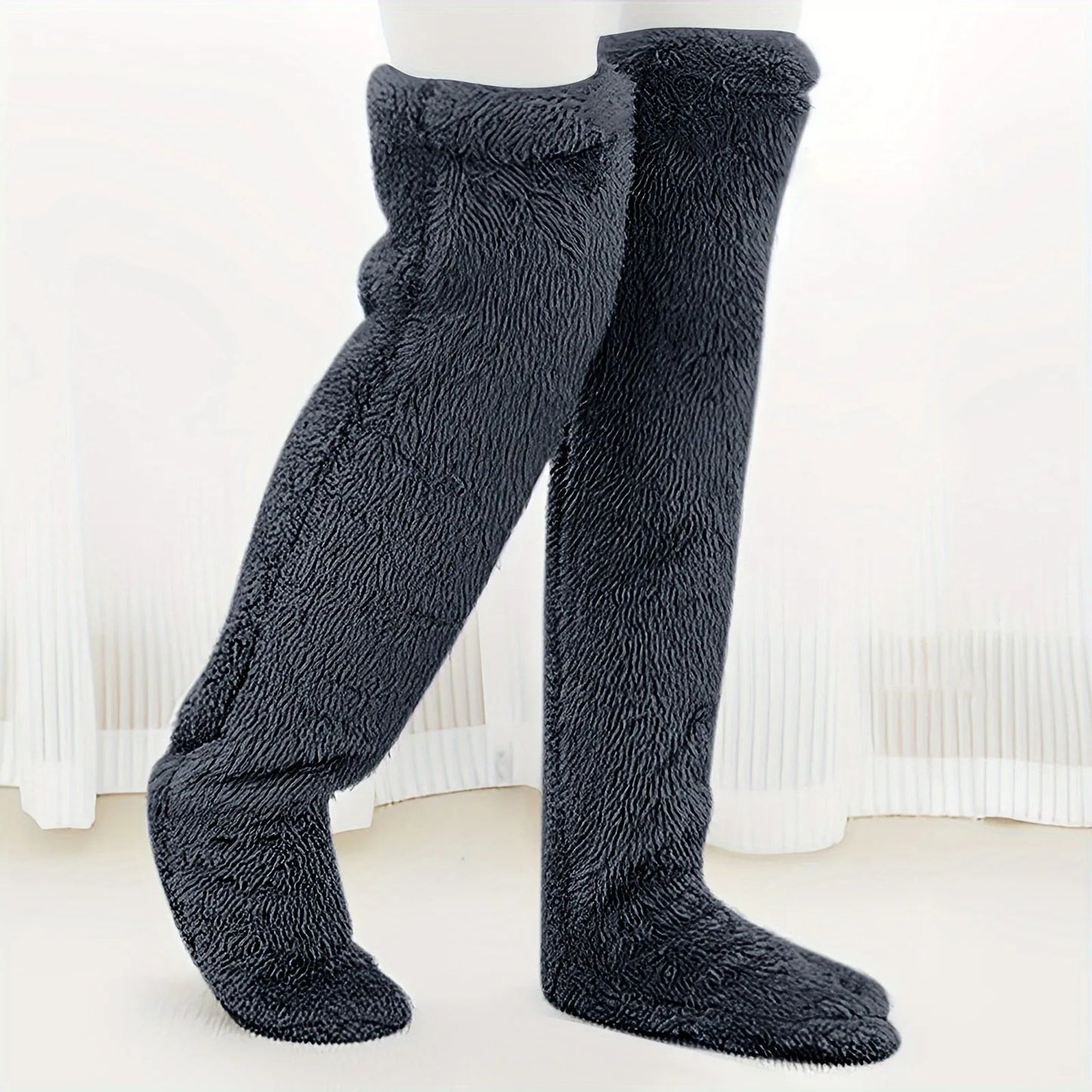 Chaussettes longues polaire — Jambes chaudes & nuits sans frisson