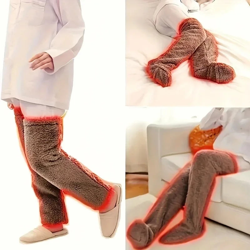 Chaussettes longues polaire — Jambes chaudes & nuits sans frisson