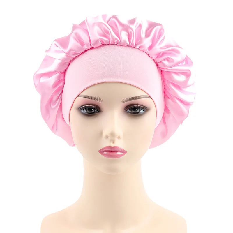 Bonnet satin nuit & bain — Protection cheveux & confort nocturne