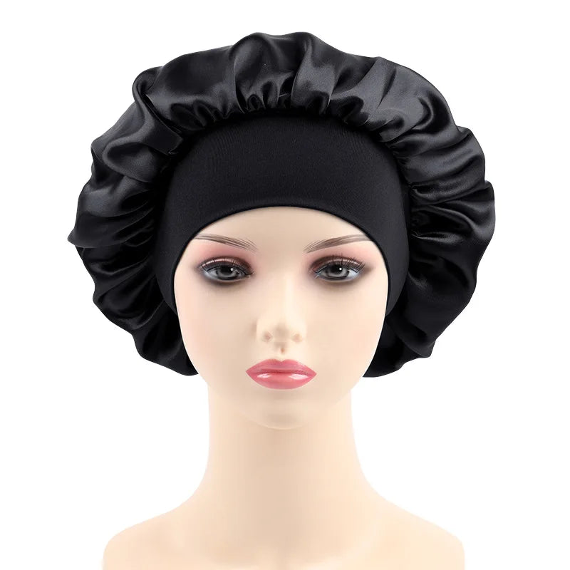 Bonnet satin nuit & bain — Protection cheveux & confort nocturne