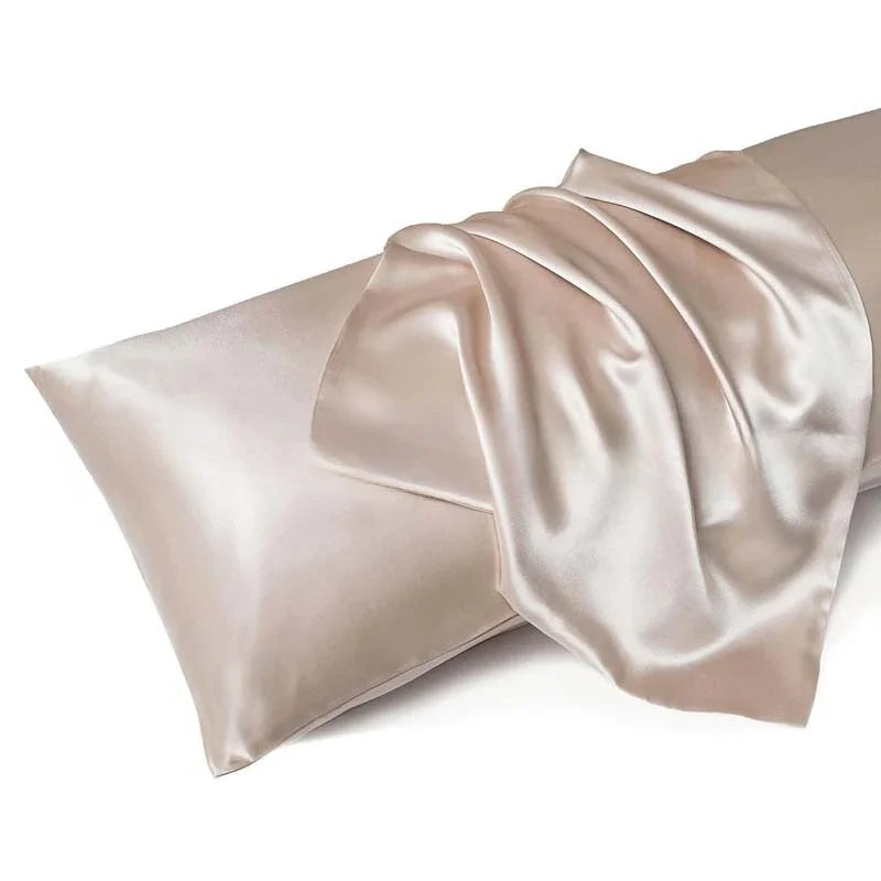Taies d'oreiller satin soie — Beauté nocturne & sommeil ressourçant