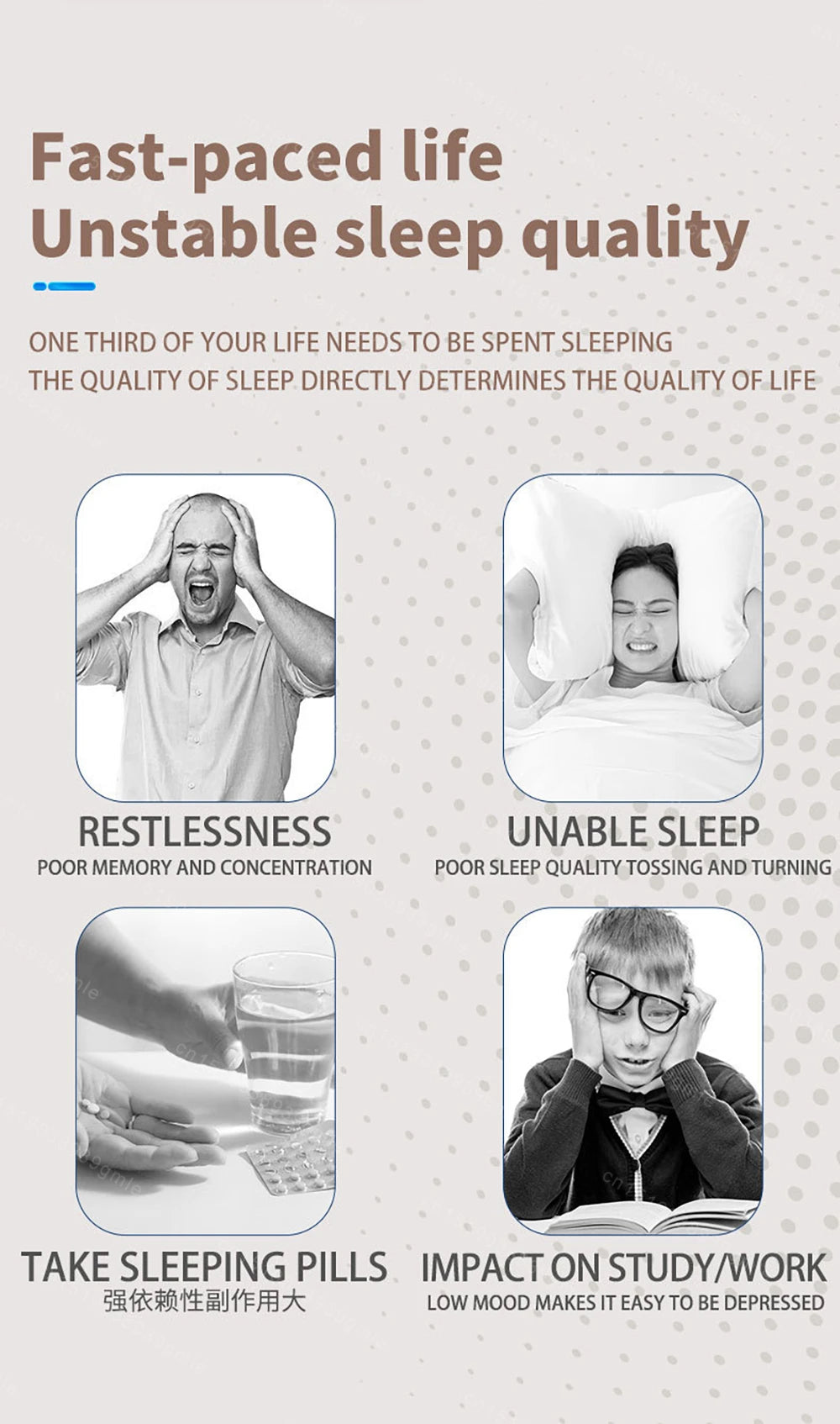 CES Intelligent Sleep Aid Watch Device Microcurrent Pulse Sleeping Instrument Rest Insomnia Hypnosis Anxiety Relief Sleeping Aid