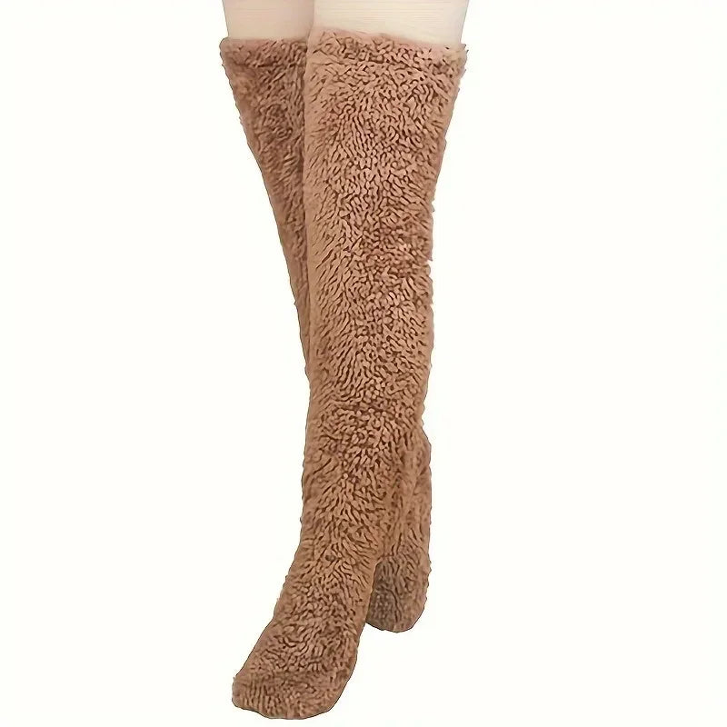 Chaussettes longues polaire — Jambes chaudes & nuits sans frisson