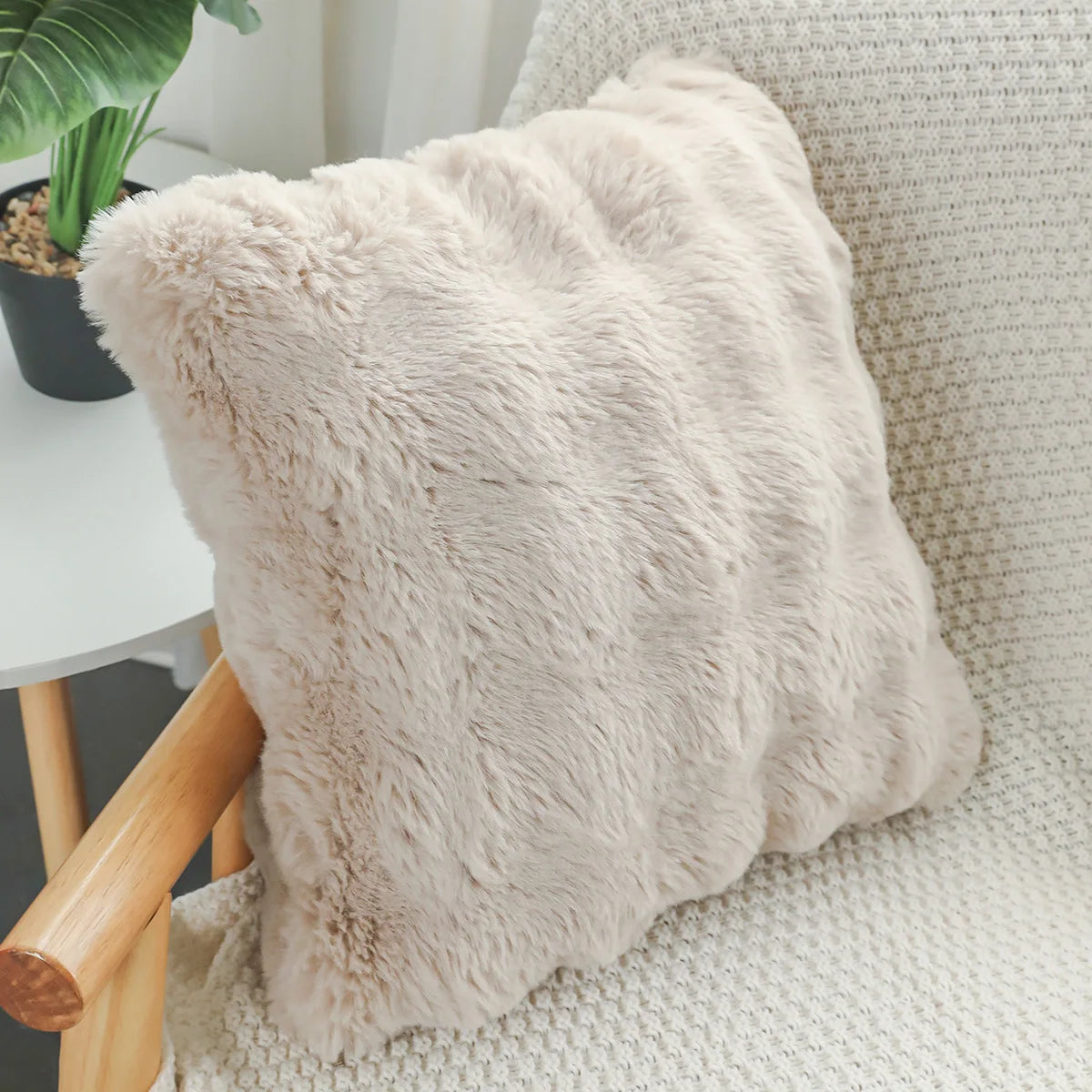 Housses de coussin peluche x2 — Cocon sensoriel & douceur nocturne