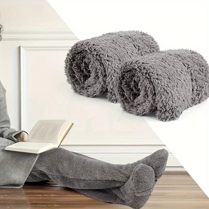 Chaussettes longues polaire — Jambes chaudes & nuits sans frisson
