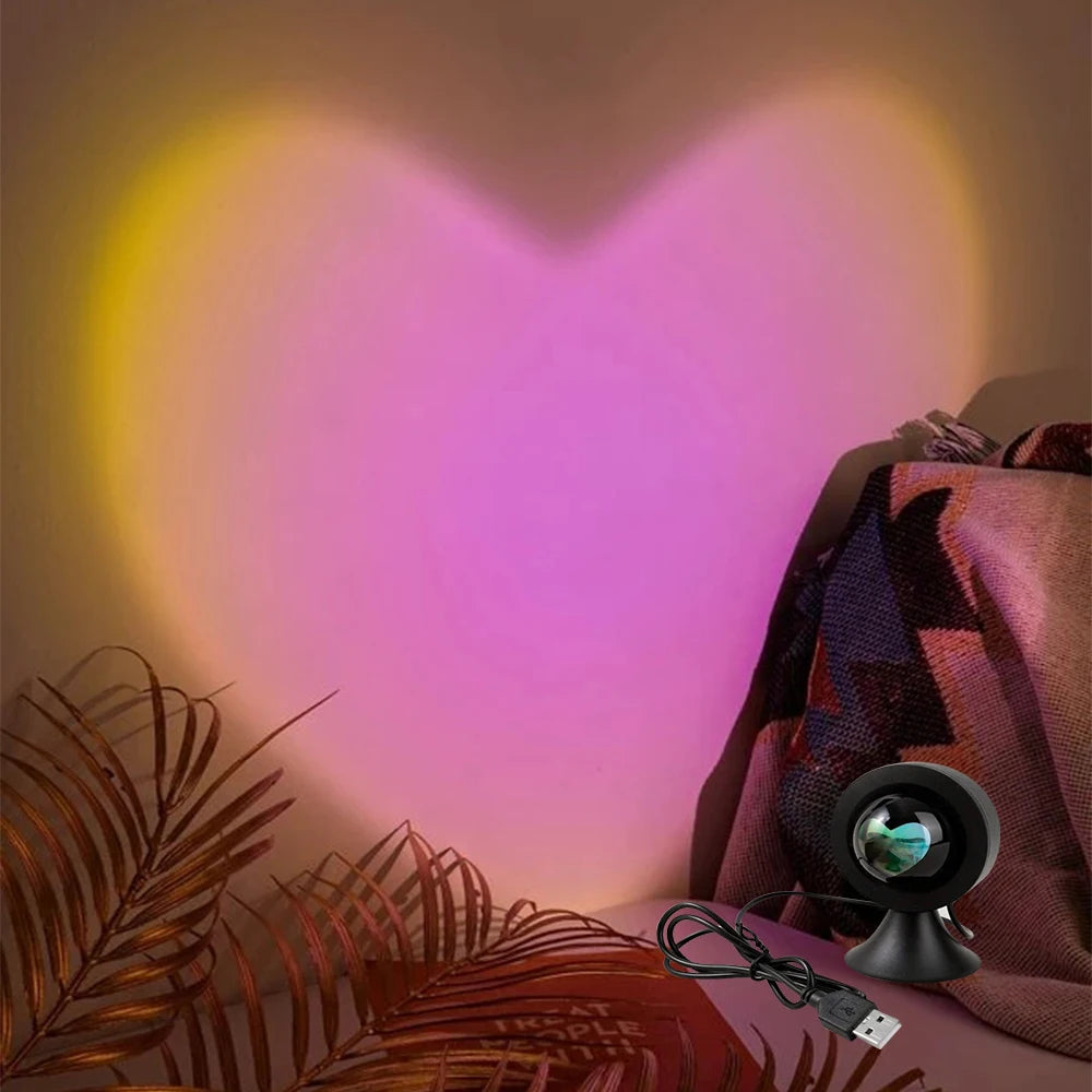 Projecteur coucher de soleil LED — Ambiance cocooning & rituel du soir