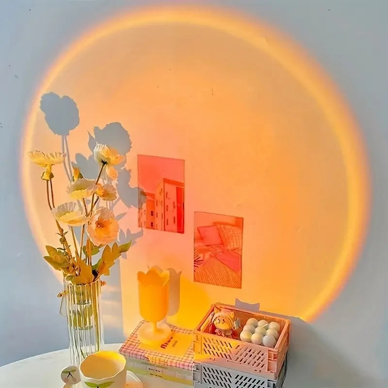 Lampe coucher de soleil USB — Ambiance nocturne & endormissement doux