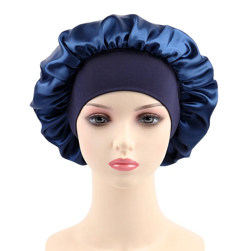 Bonnet satin nuit & bain — Protection cheveux & confort nocturne