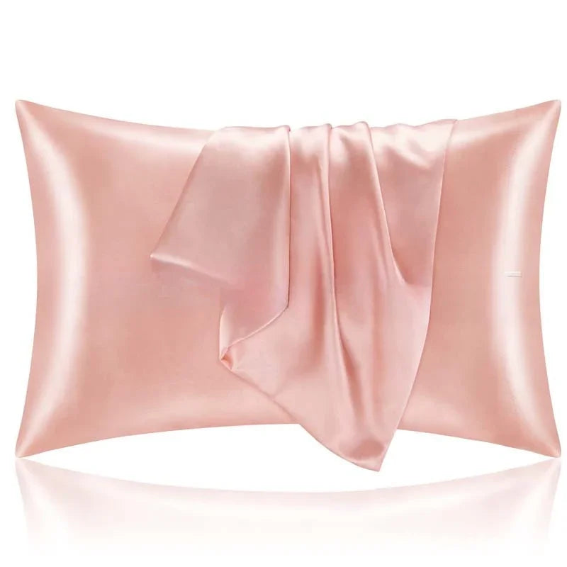 Taies d'oreiller satin soie — Beauté nocturne & sommeil ressourçant