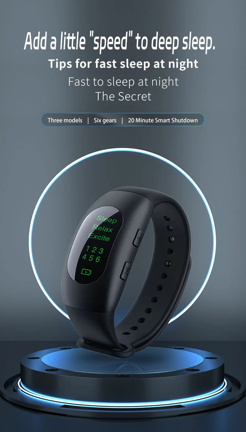 CES Intelligent Sleep Aid Watch Device Microcurrent Pulse Sleeping Instrument Rest Insomnia Hypnosis Anxiety Relief Sleeping Aid
