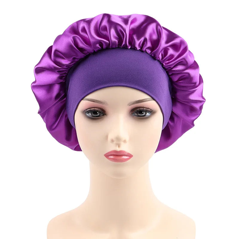 Bonnet satin nuit & bain — Protection cheveux & confort nocturne