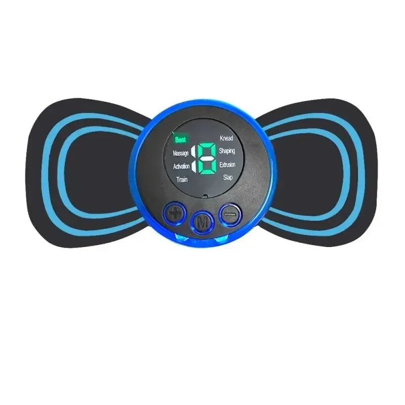 Mini Massage Patches with 8 Massage Modes and 19 Levels of Electrical Pulses a Portable Neck Muscle Relaxant and Pain Reliever